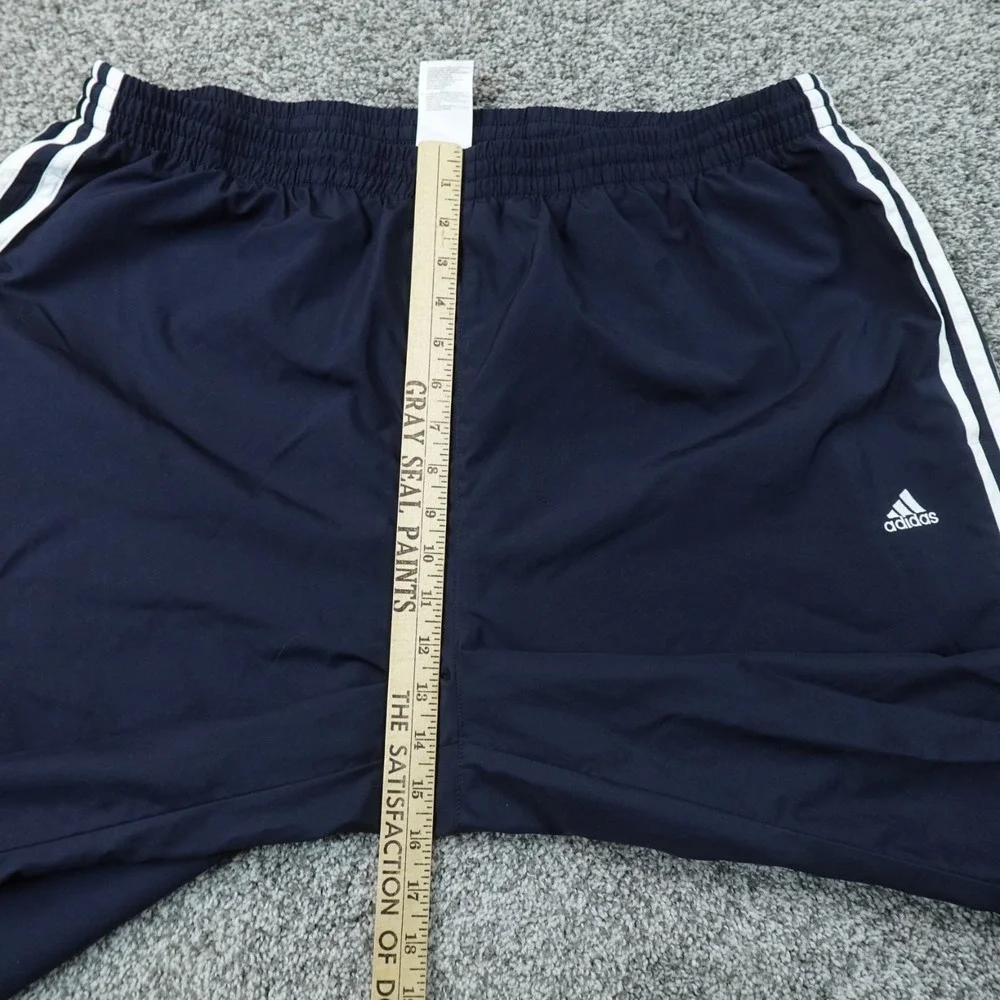 Adidas Pants Mens 2XL Blue Baggy Track Drawstring Jogger Sweatpants Gym Y2K 00s